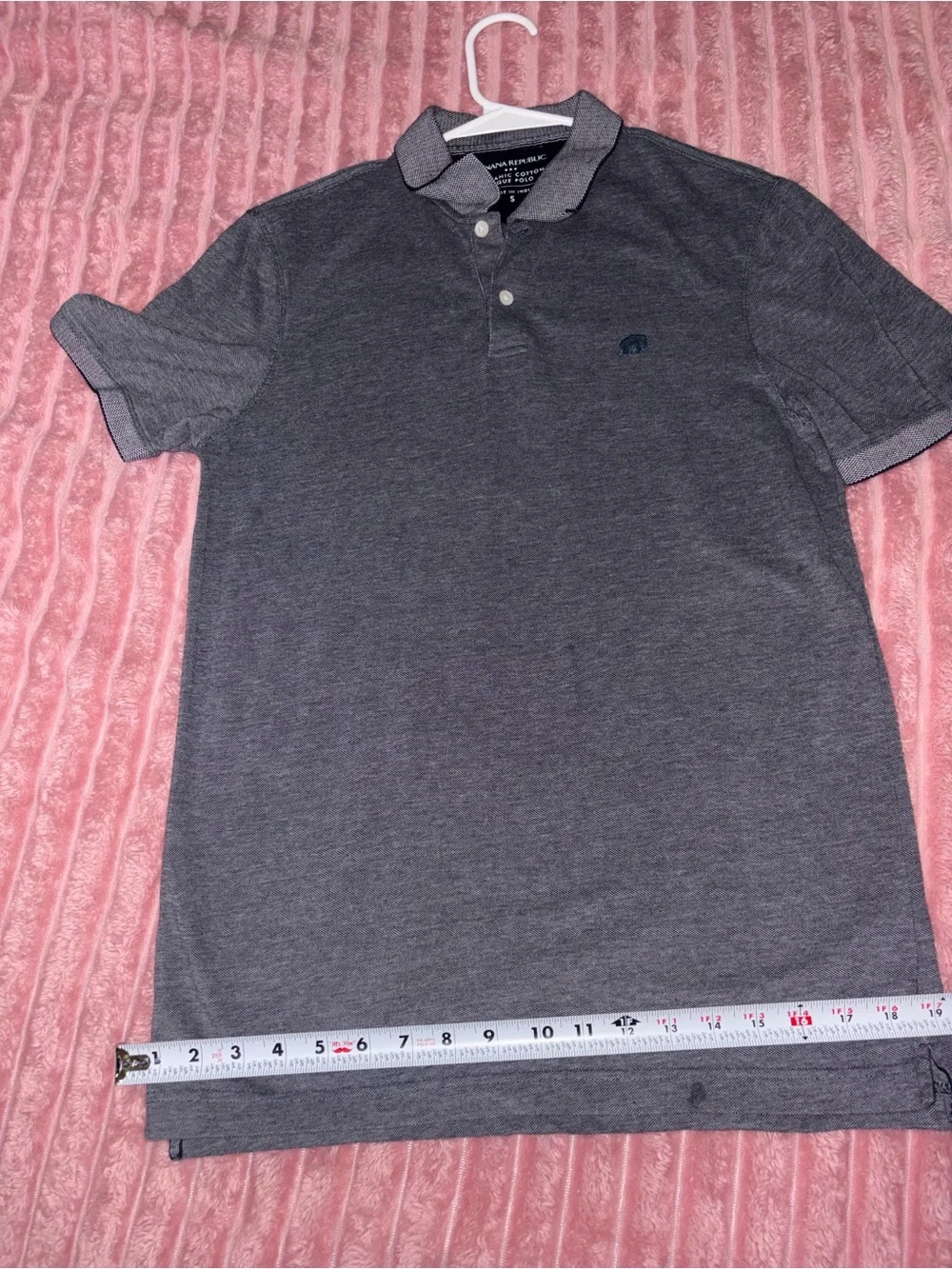 Banana Republic Men's Dark Charcoal Heather Polo